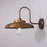 Islura Brass Swan Neck Wall Light IP65