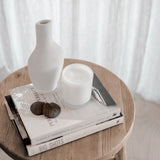 Rose Jasmine & Oud Scented Candle with Lid 400g - White
