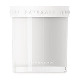 Neroli & Amber Wood Scented Candle with Lid 400g, round white vessel with embossed "Naturals" lid band, shown on a plain white background.