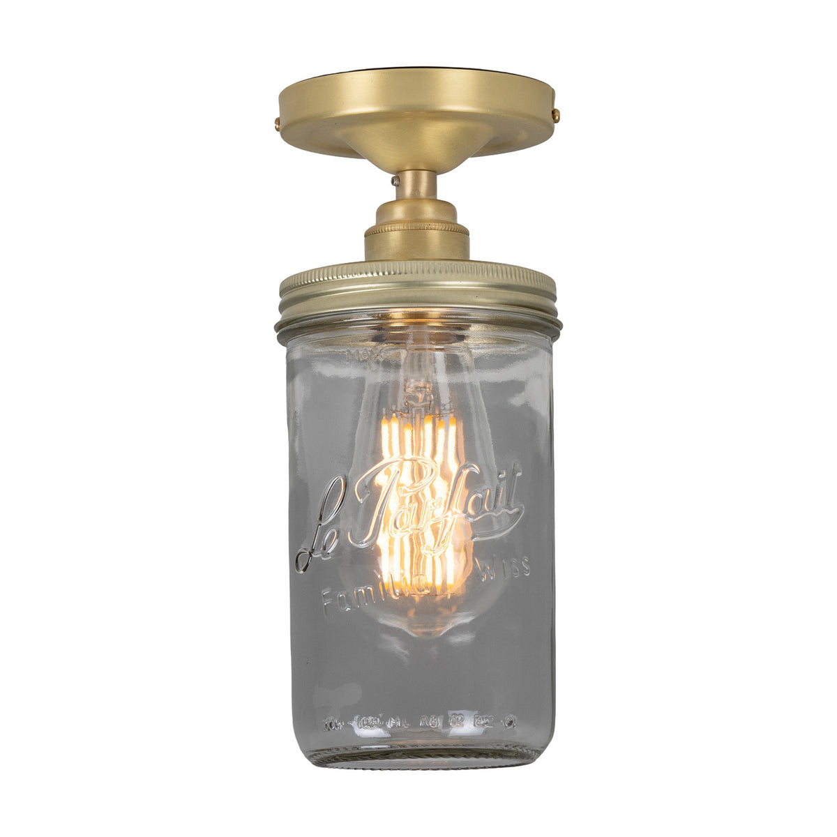 Jam Glass Flush Ceiling Light