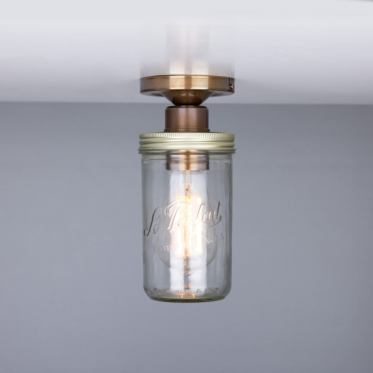 Jam Glass Flush Ceiling Light