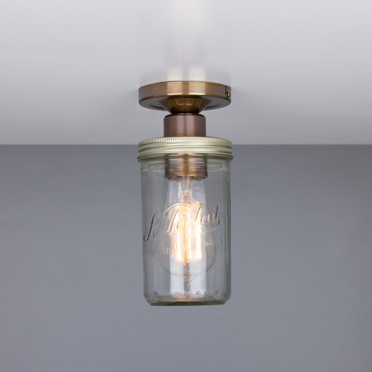 Jam Glass Flush Ceiling Light