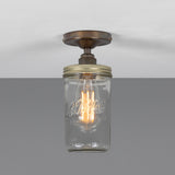 Jam Glass Flush Ceiling Light