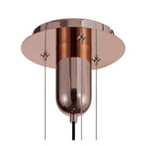 Jarras 40cm 1 Light Glass Pendant Light - Copper & Rose Gold