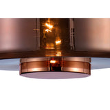 Jarras 40cm 1 Light Glass Pendant Light - Copper & Rose Gold