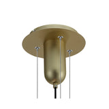 Jarras 40cm 1 Light Glass Pendant Light - Matt Gold & Cognac