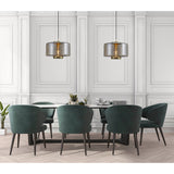 Jarras 40cm 1 Light Glass Pendant Light - Matt Gold & Cognac