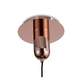Jarras 30cm 1 Light Glass Pendant Light - Copper & Rose Gold