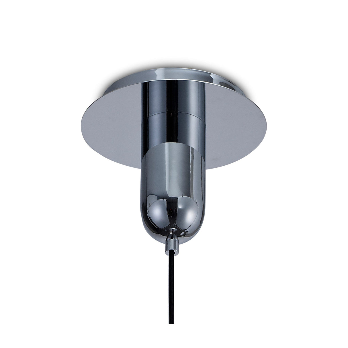 Jarras 30cm 1 Light Glass Pendant Light - Chrome & Ash Grey