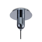 Jarras 30cm 1 Light Glass Pendant Light - Chrome & Ash Grey