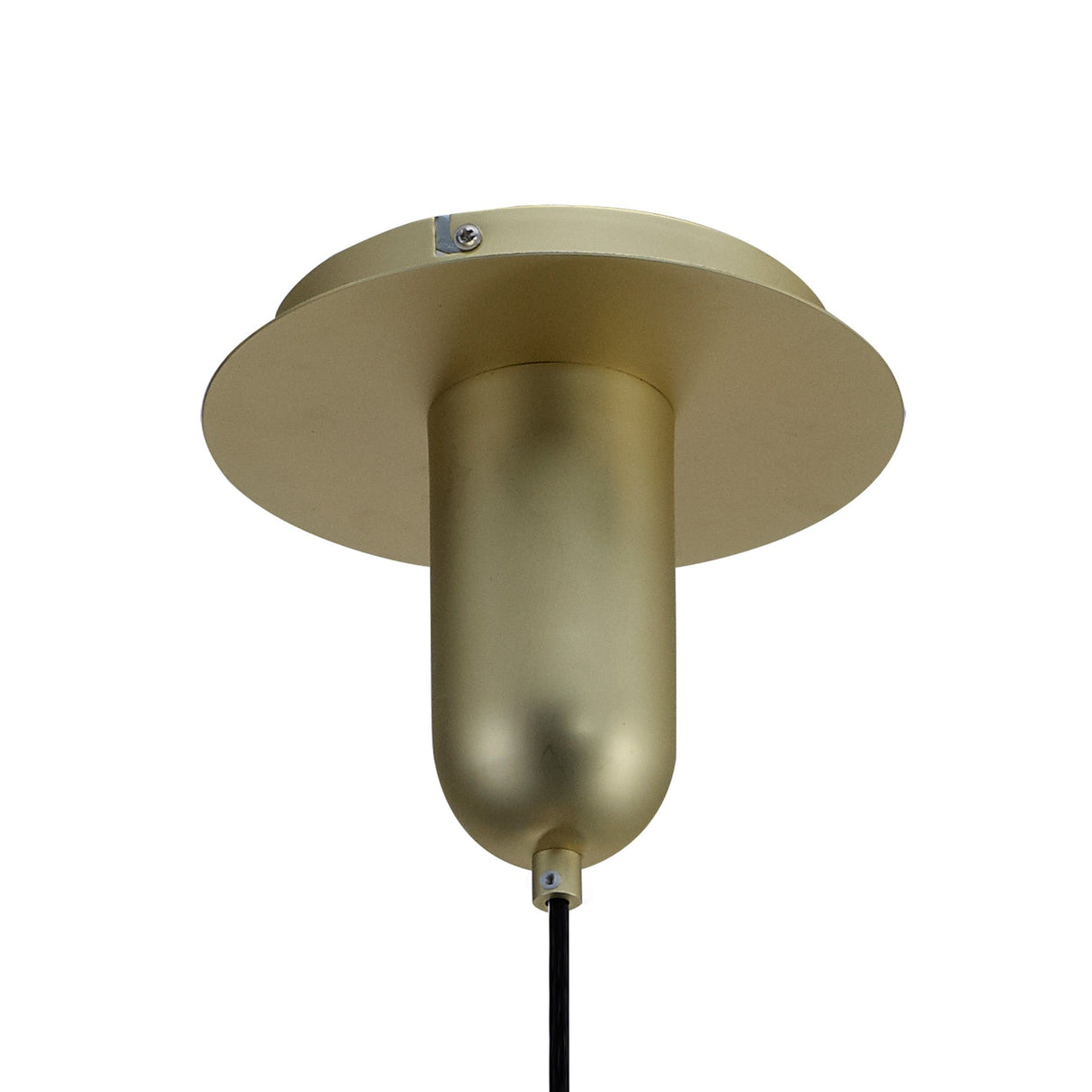 Jarras 30cm 1 Light Glass Pendant Light - Matt Gold & Cognac