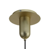 Jarras 30cm 1 Light Glass Pendant Light - Matt Gold & Cognac