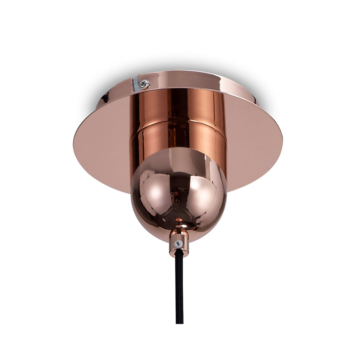 Jarras 20cm Small 1 Light Glass Pendant Light - Copper & Rose Gold