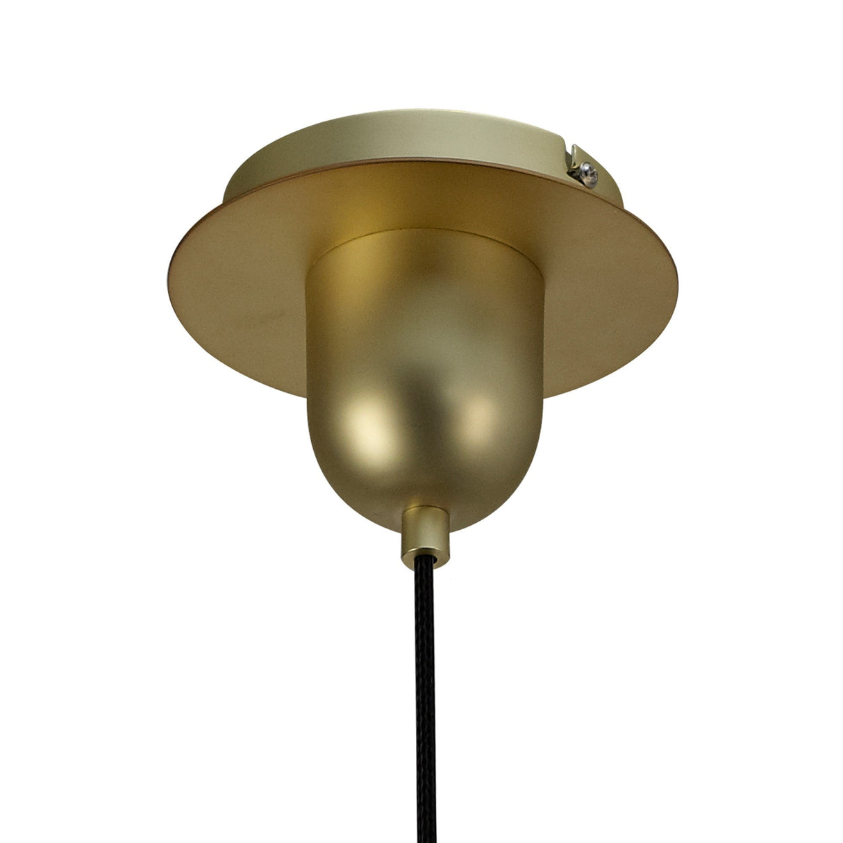 Jarras 20cm Small 1 Light Glass Pendant Light - Matt Gold & Cognac