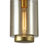 Jarras 20cm Small 1 Light Glass Pendant Light - Matt Gold & Cognac