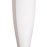 Java 1 Light Small Table Lamp - Satin Nickel With Frosted White Glass