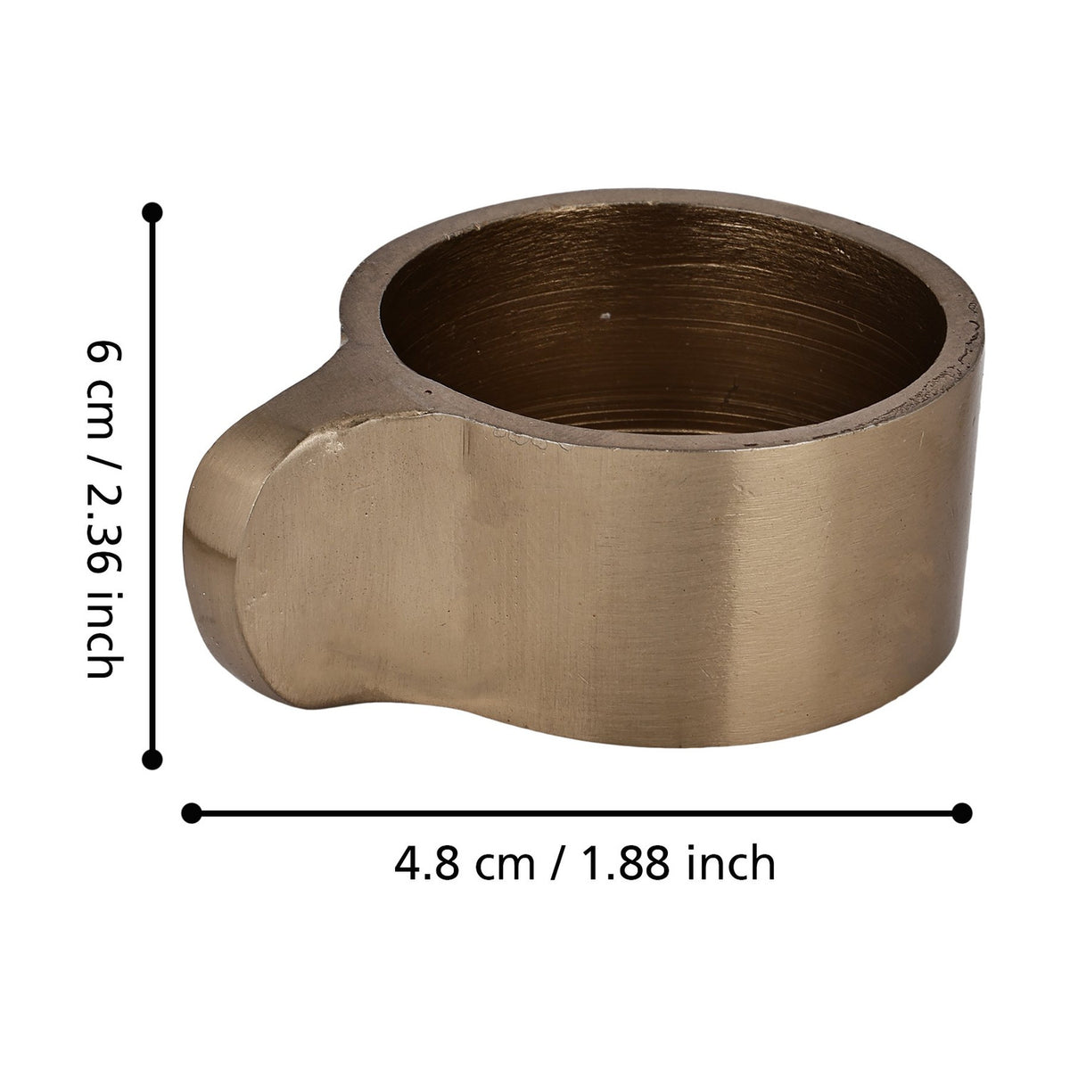 Jellicoe Candlestick 2.5cm - Gold