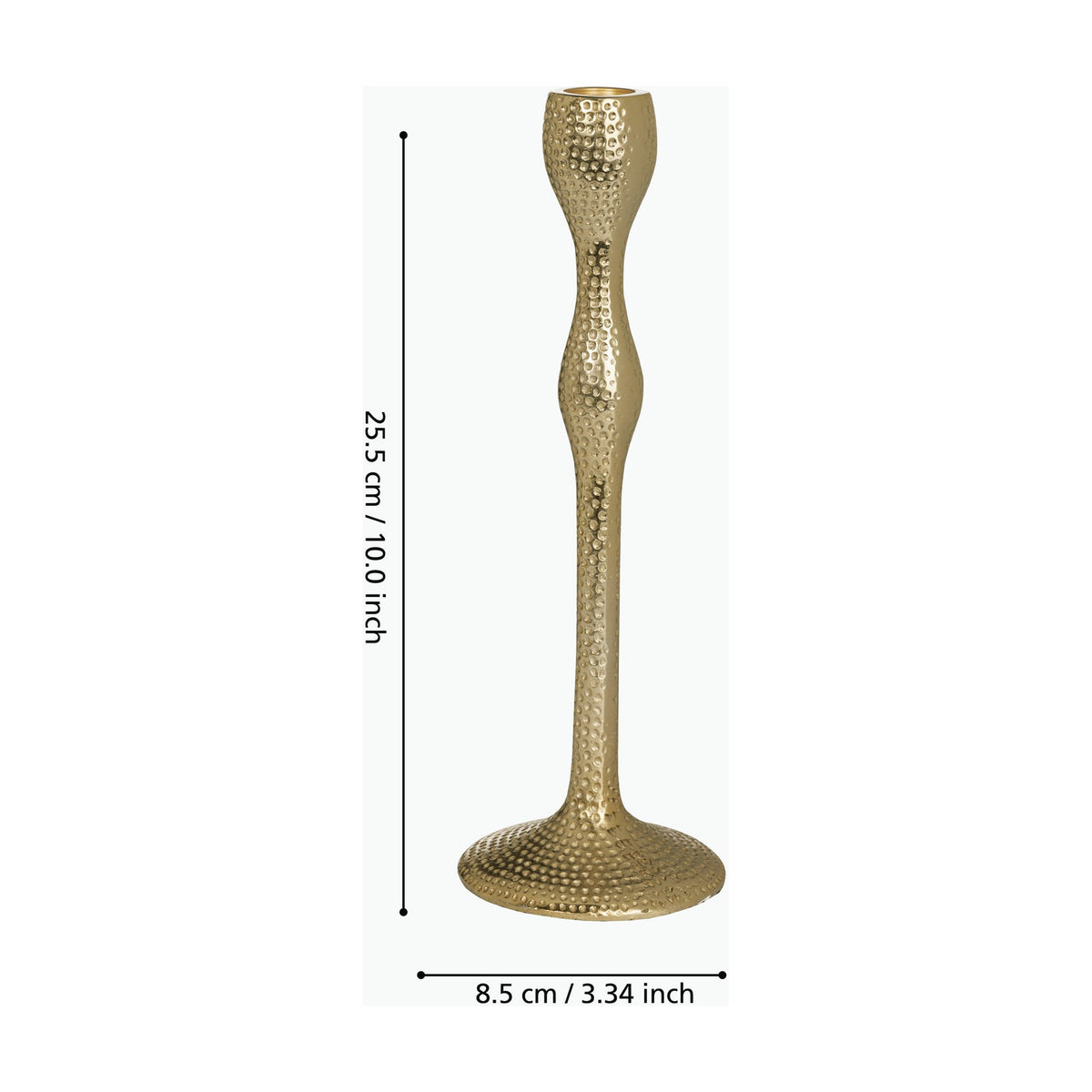 Jellicoe Candlestick 25.5cm - Gold