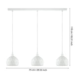 Jelvine Linear Pendant Light - White