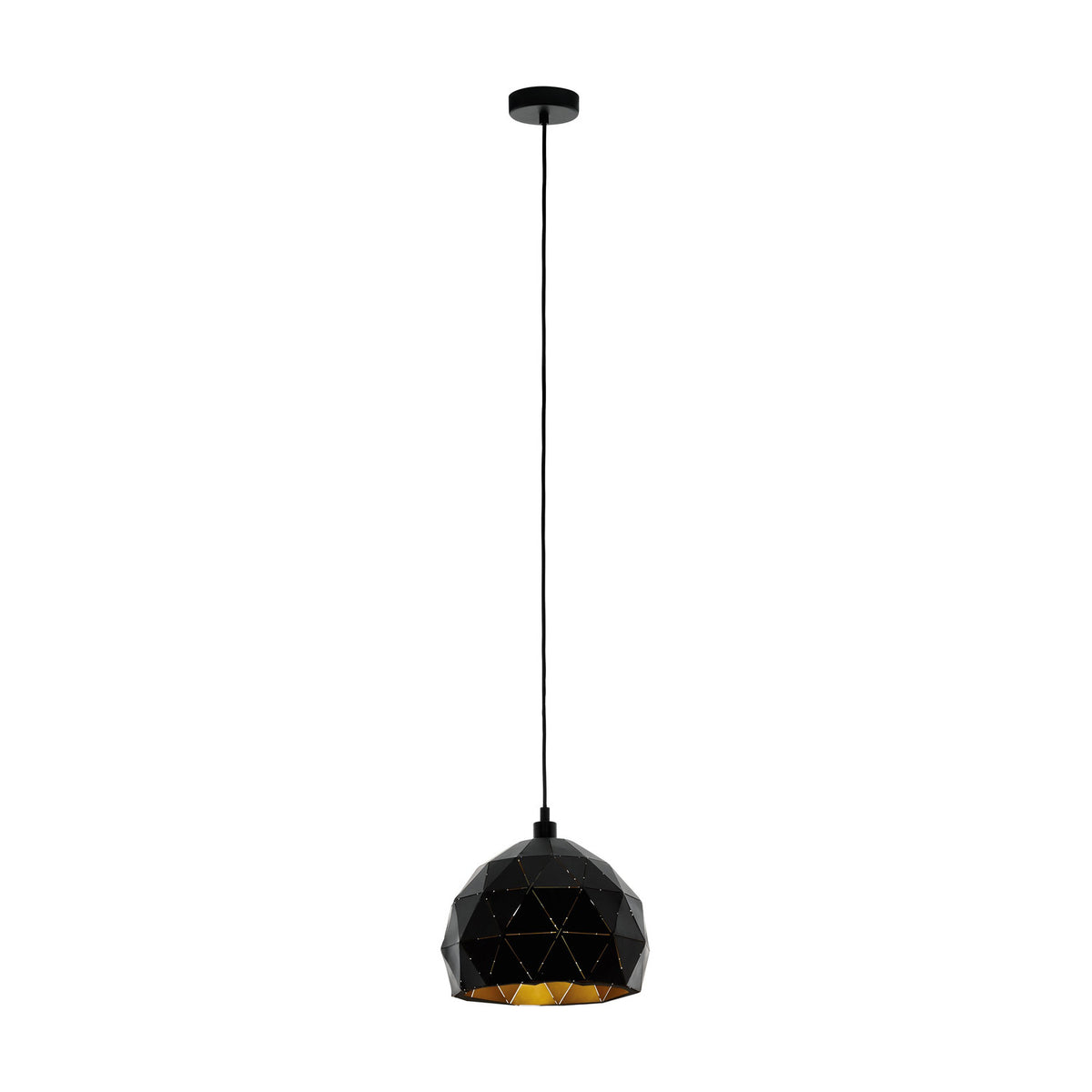 Jelvine Pendant Light 30cm - Black & Gold