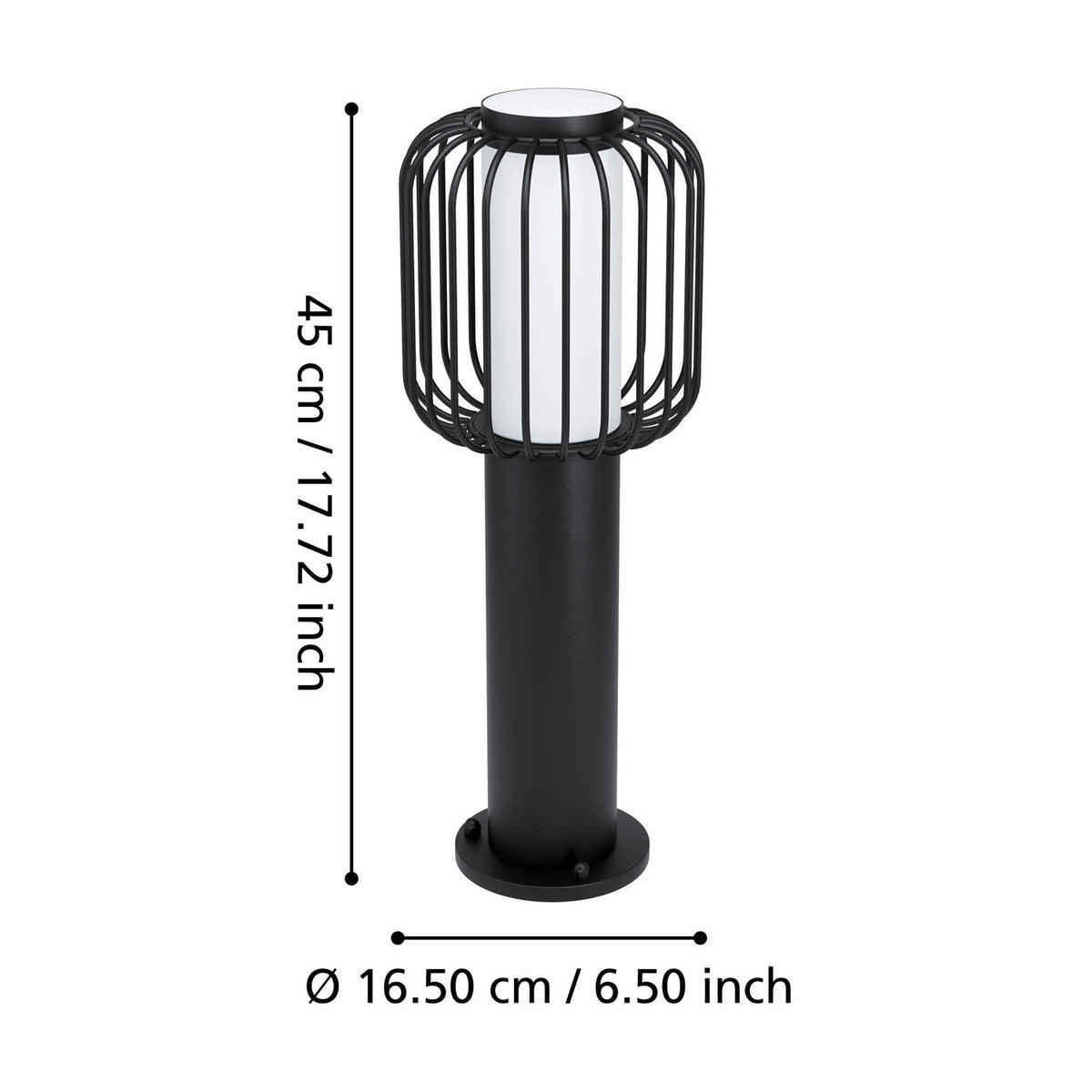Jerbine Bollard Light - Black