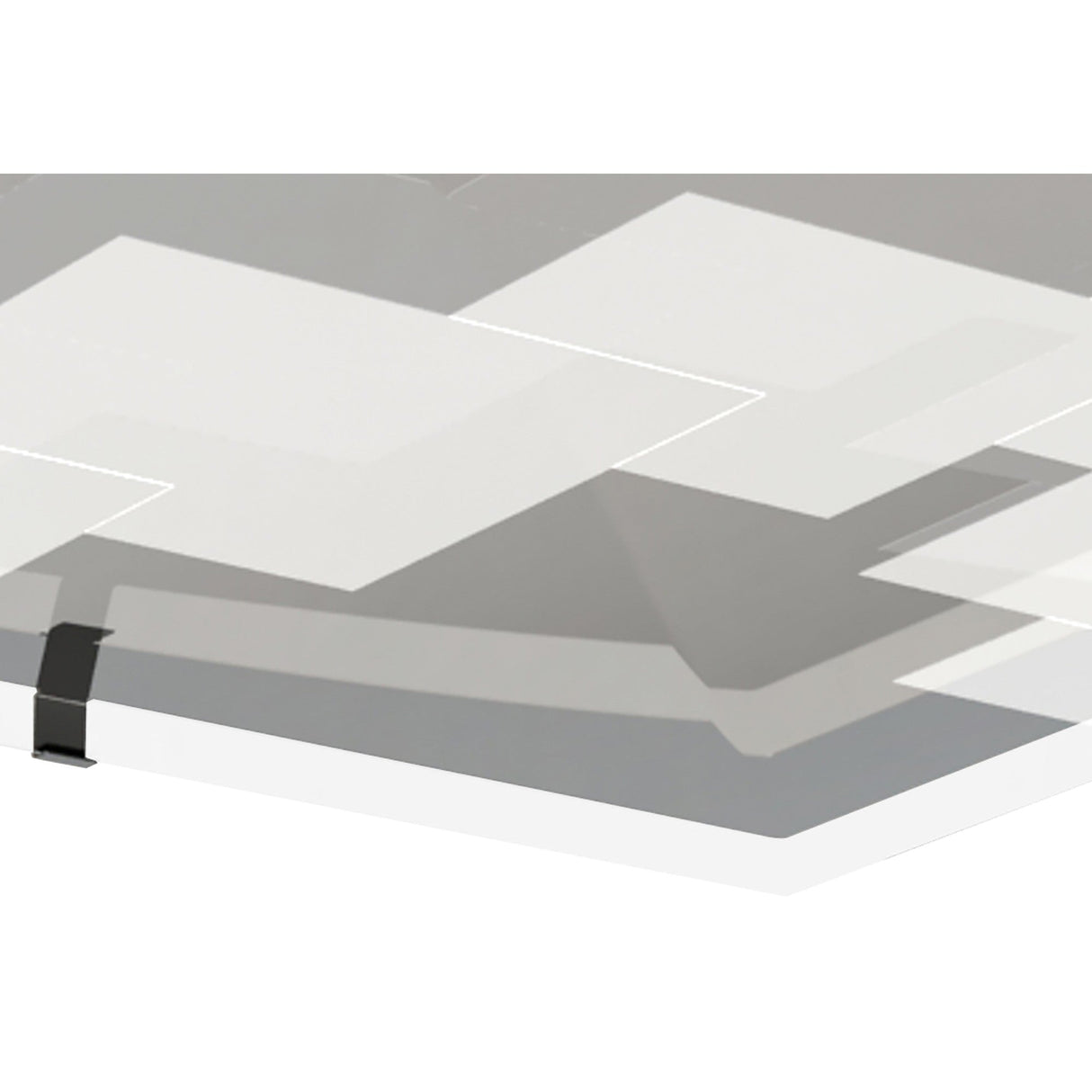 Jersey LED Opal Glass Flush Ceiling Light 3000K 20W - Polished Chrome