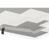 Jersey LED Opal Glass Flush Ceiling Light 3000K 20W - Polished Chrome