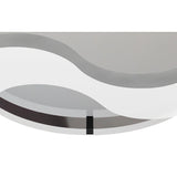 Jersey LED Opal Glass Flush Ceiling Light 3000K 20W - Polished Chrome