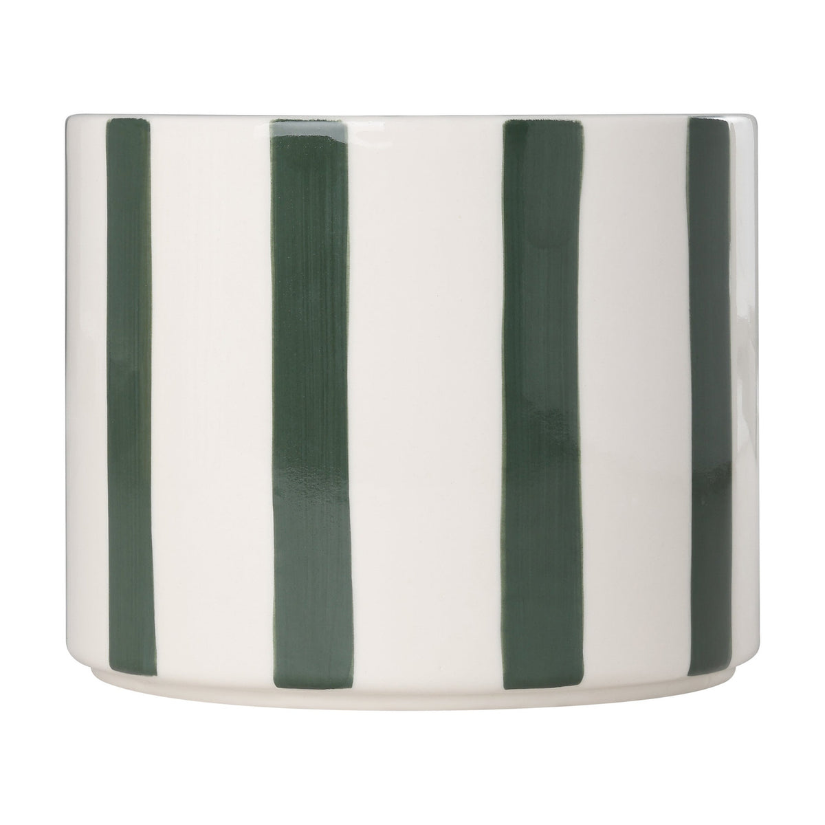 Jinjiti Ceramic Plant Pot 12cm - White & Green
