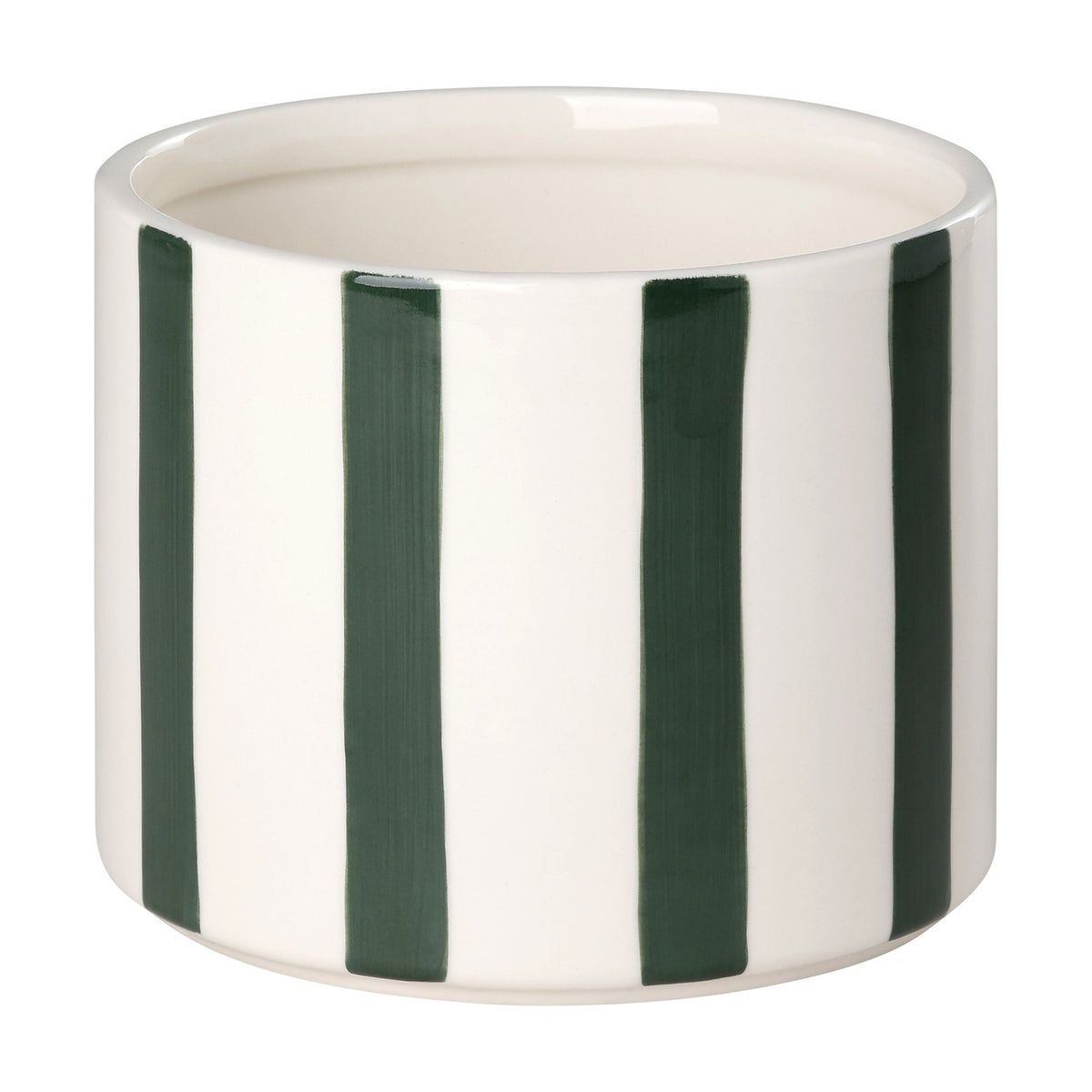 Jinjiti Ceramic Plant Pot 12cm - White & Green