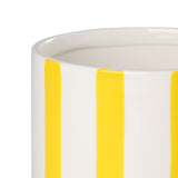 Jinjiti Ceramic Plant Pot 12cm - White & Yellow