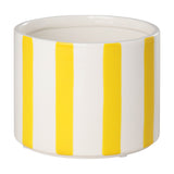 Jinjiti Ceramic Plant Pot 12cm - White & Yellow