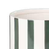 Jinjiti Ceramic Plant Pot 14cm - White & Green