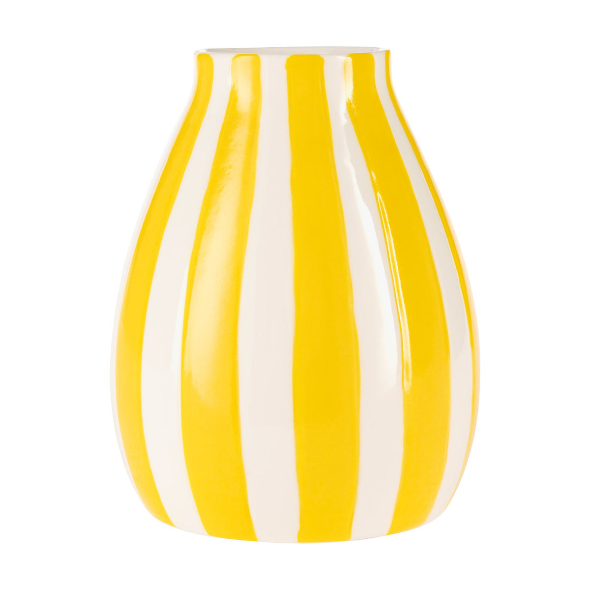Jinjiti Ceramic Vase - White & Yellow