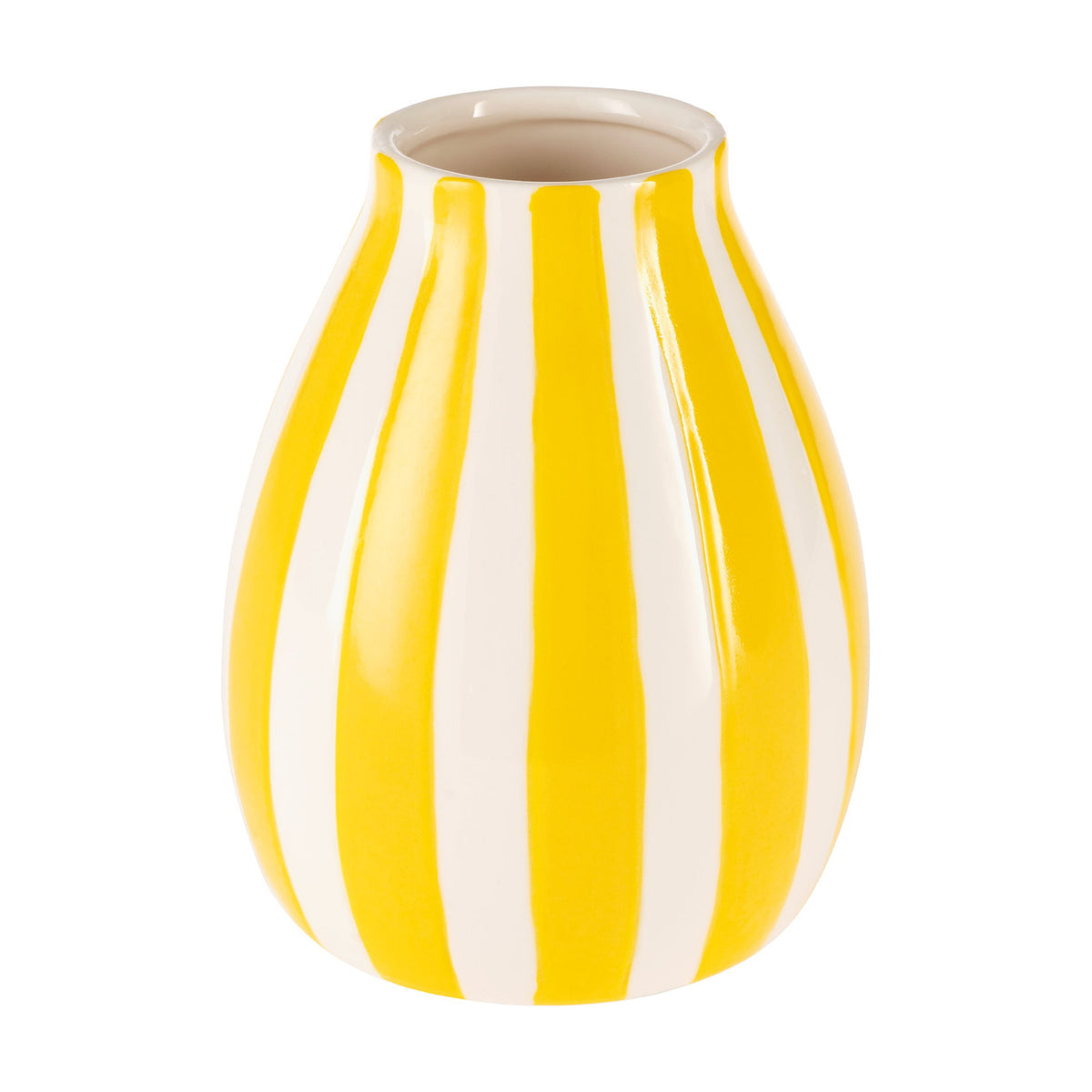 Jinjiti Ceramic Vase - White & Yellow