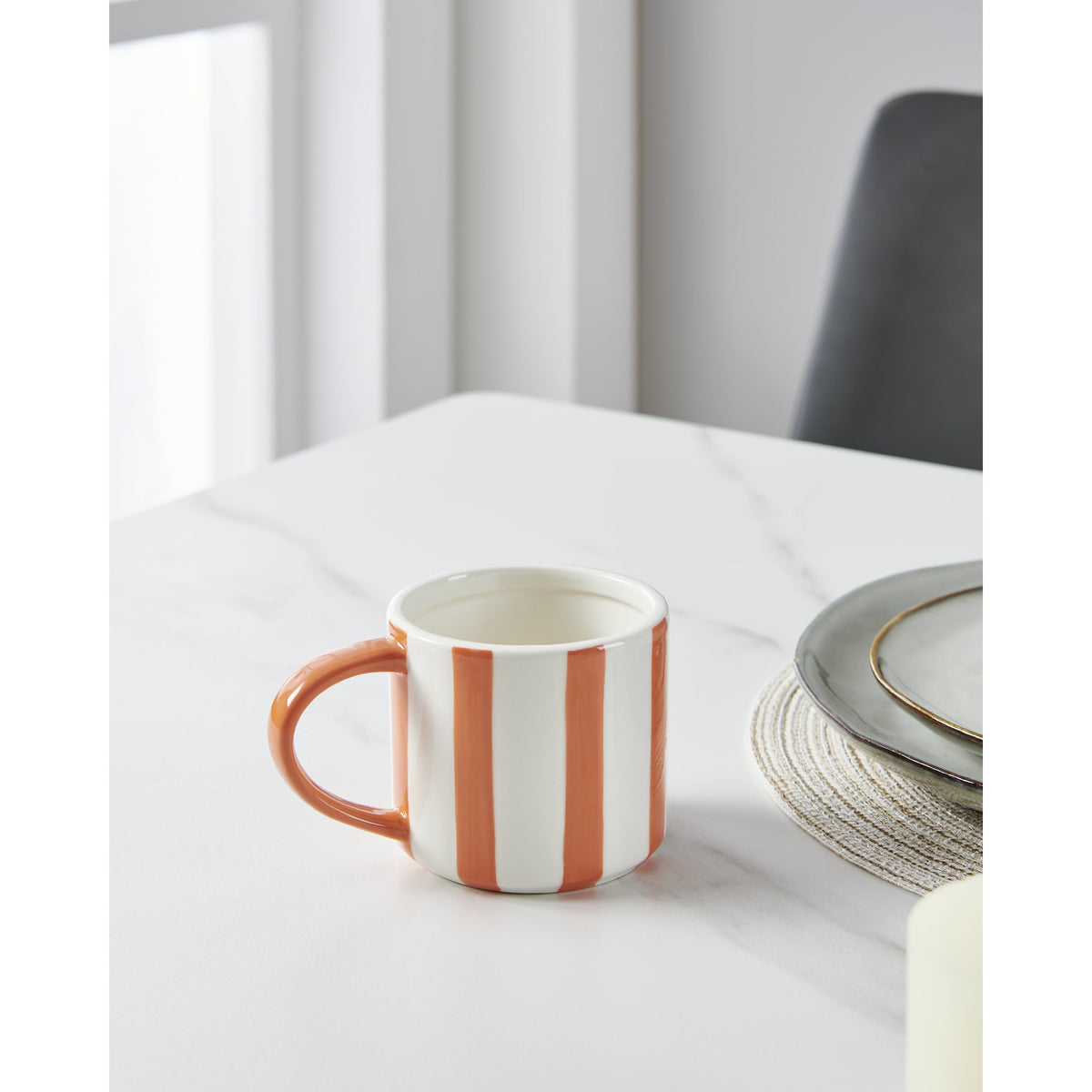 Jinjiti Mug - White & Orange