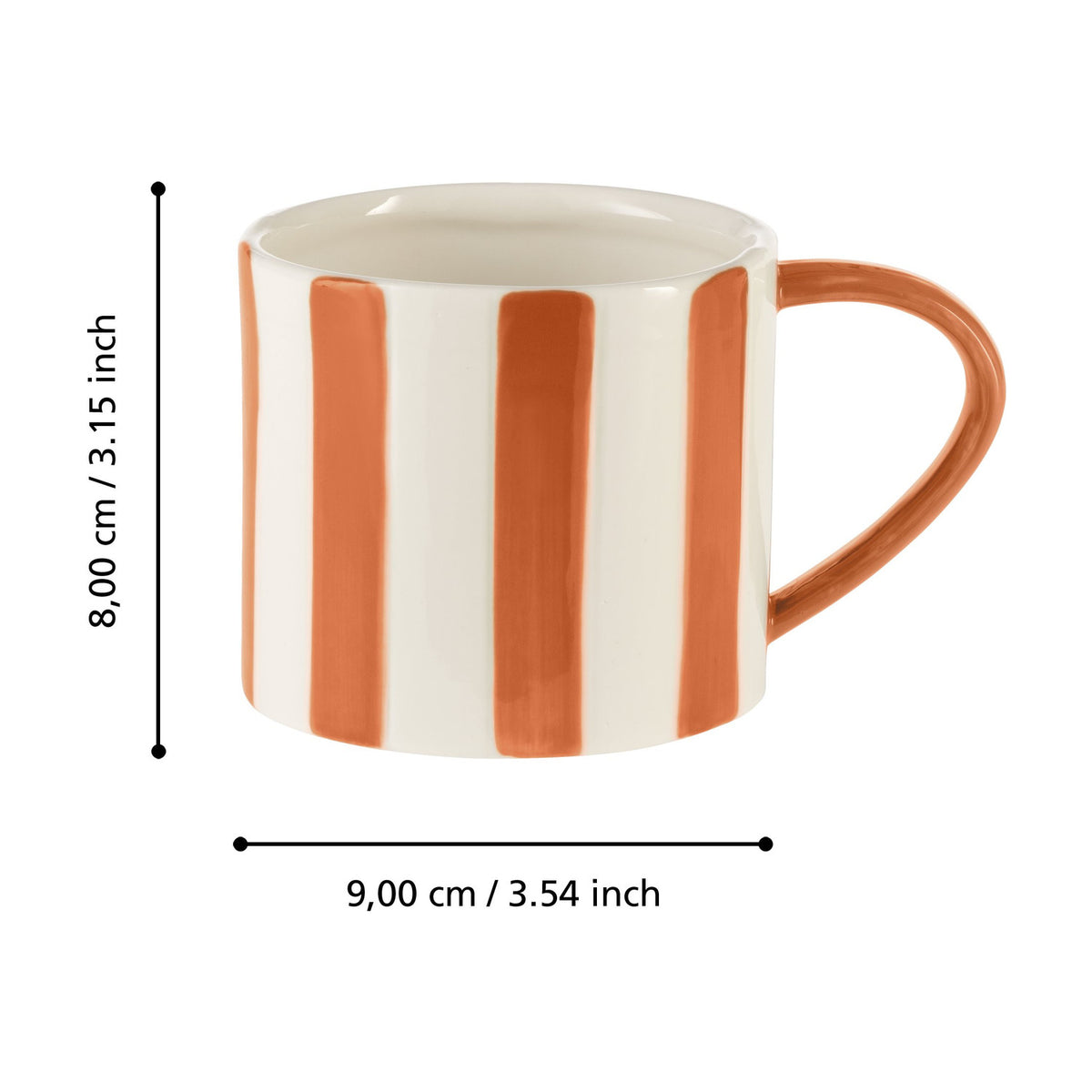 Jinjiti Mug - White & Orange