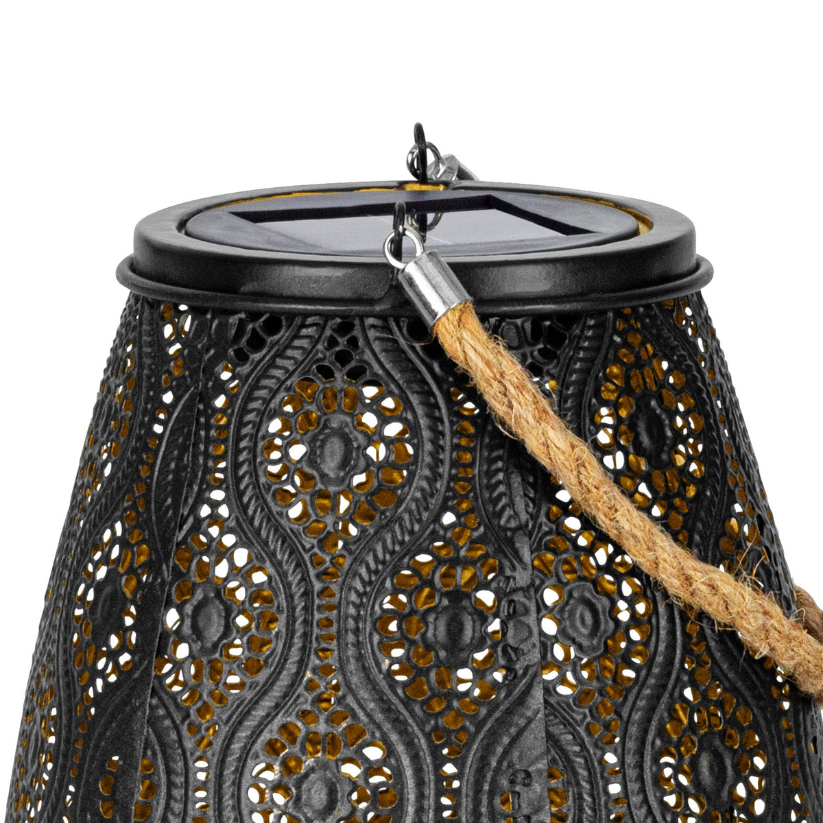 Jornane Solar LED Table Lamp - Black & Gold