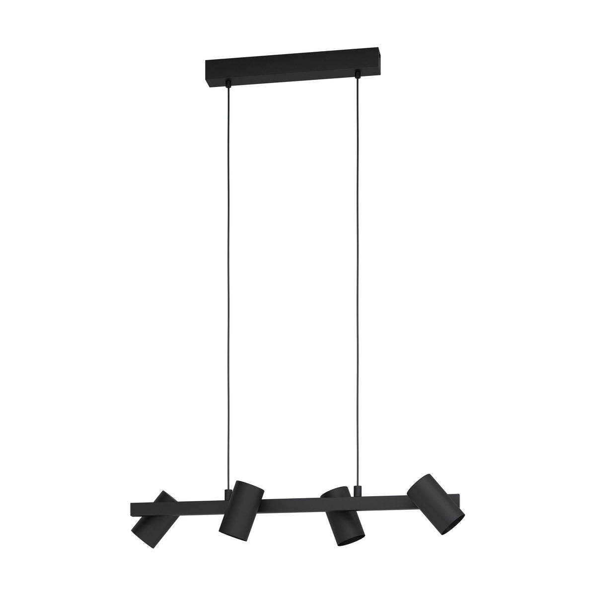 Jornenne 4 Light Linear Pendant Light - Black