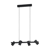 Jornenne 4 Light Linear Pendant Light - Black