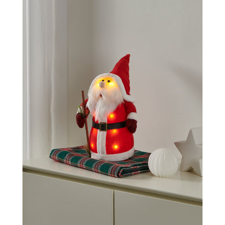Joylight LED Santa Ornament - White & Red