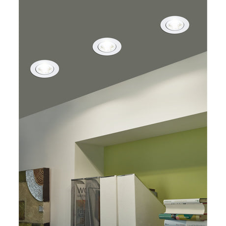 Kamarne Adjustable LED Downlight Set of 3 - White