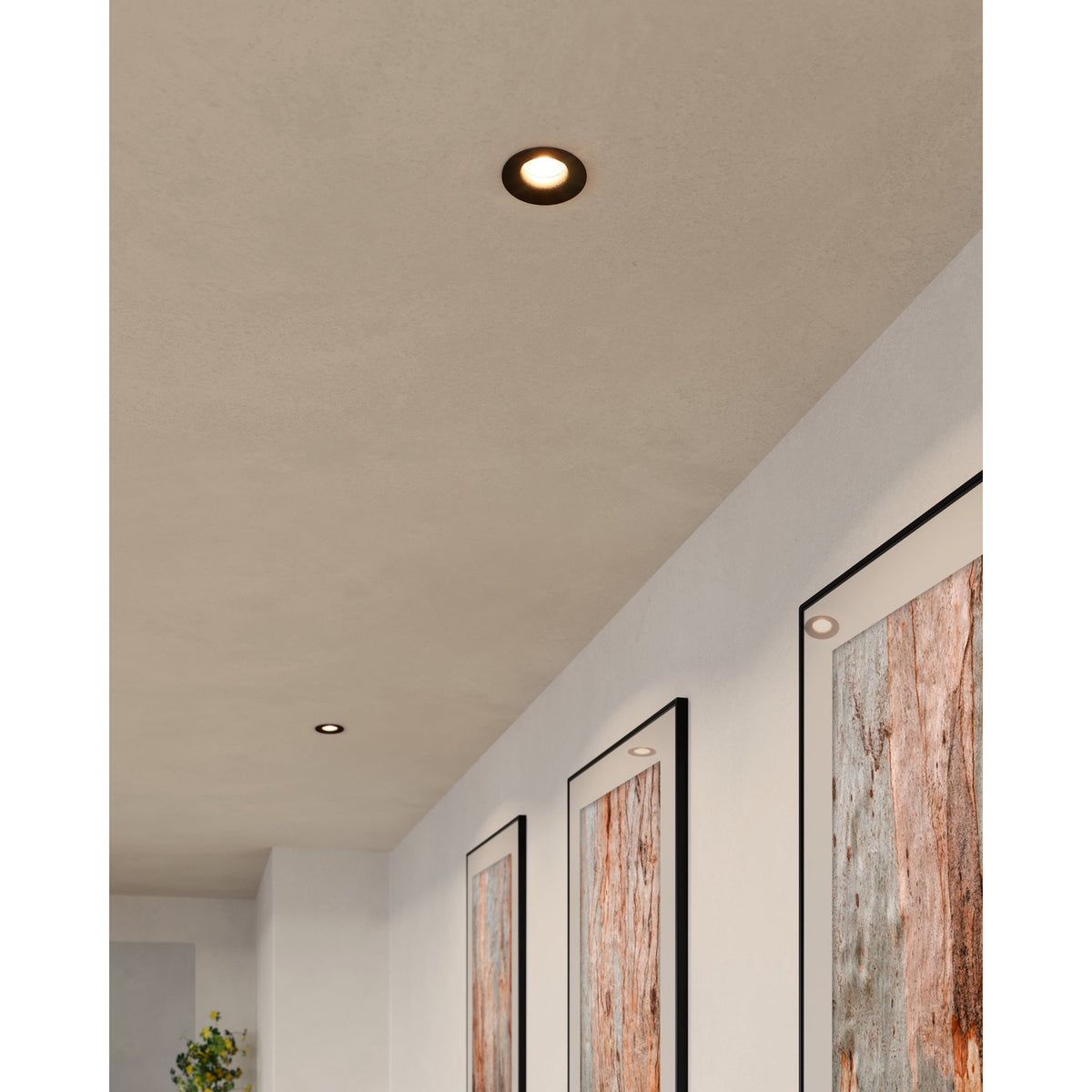 Kamarne Fixed LED Downlight Warm White - Black