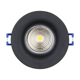 Kamarne Fixed LED Downlight Warm White - Black