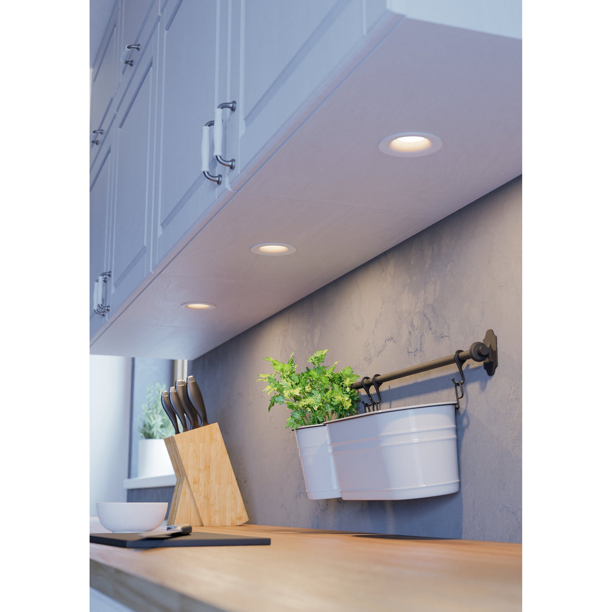 Kamarne LED Downlight 14.4W 8.8cm Set of 3 - White