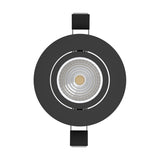 Kamarne LED Downlight 18W 8.8cm Warm White Set of 3 - Black