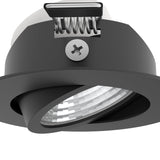 Kamarne LED Downlight 18W 8.8cm Warm White Set of 3 - Black
