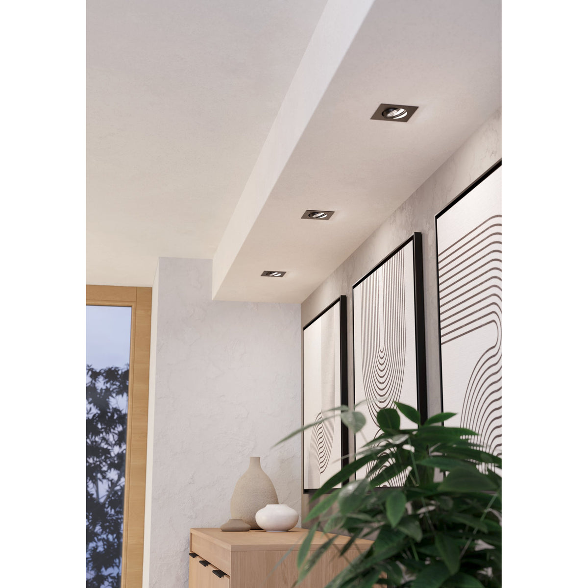 Kamarne LED Downlight 8.8 x 8.8cm - Black