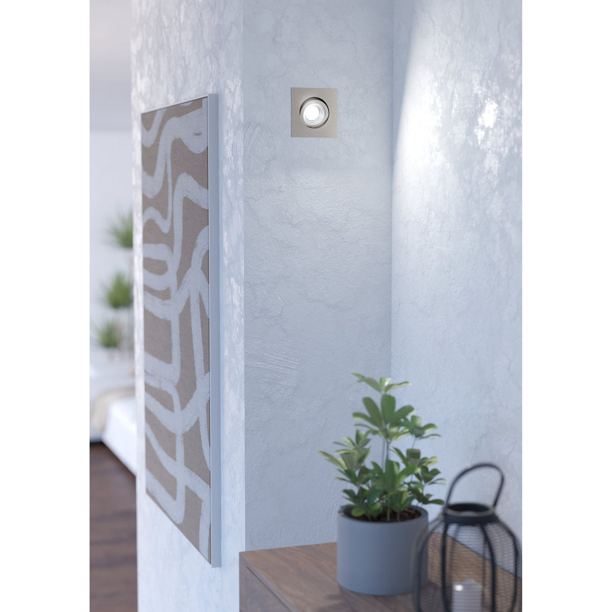 Kamarne LED Downlight 8.8 x 8.8cm - Satin Nickel