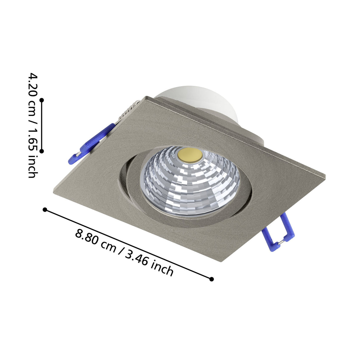 Kamarne LED Downlight 8.8 x 8.8cm - Satin Nickel